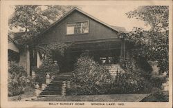 Billy Sunday Home Winona Lake, IN Postcard Postcard Postcard