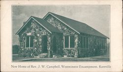 New Home of Rev. J.W. Cambell, Westminster Encampment Kerrville, TX Postcard Postcard Postcard