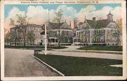 Victoria Public Hospital and Fraser Memorial Postcard