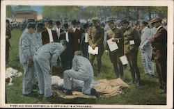 First Aid Team Contest, US Officials in Attendance Postcard