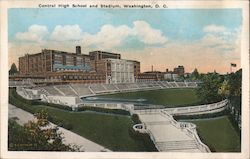 Central High School and Stadium Postcard