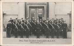 Drill Team Columbia Commandery, No. 2., K.T. Postcard