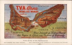 TVA Area Wins its Wings Postcard
