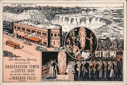 Niagara Falls Observation Tower and Coffee Shop Postcard