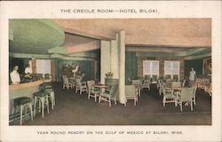 The Creole Room-Hotel Biloxi Mississippi Postcard Postcard Postcard
