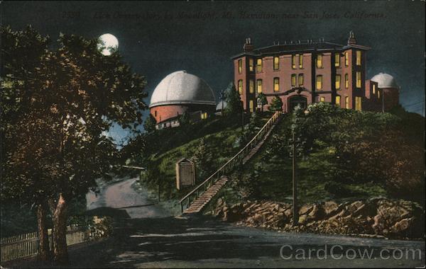 Lick Observatory by Moonlight San Jose California