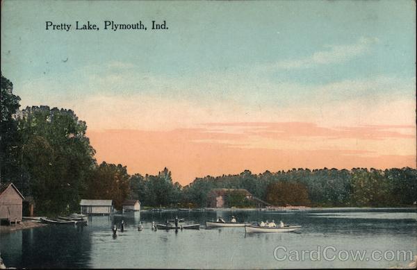 Pretty Lake Plymouth In Postcard