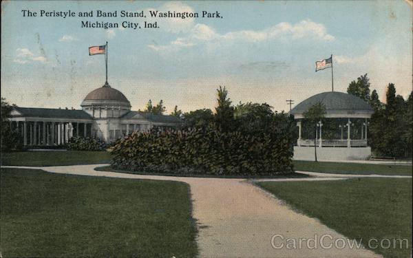 The Peristyle and Band Stand, Washington Park Michigan City Indiana