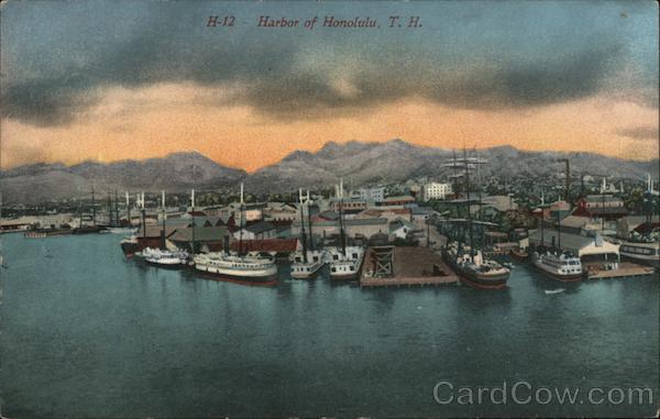 Harbor of Honolulu Hawaii