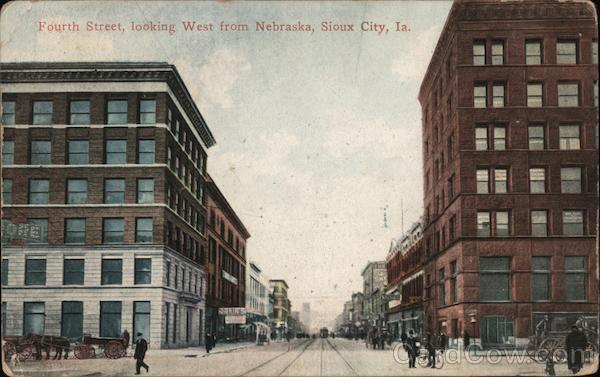 Fourth Street, Looking West Sioux Iowa