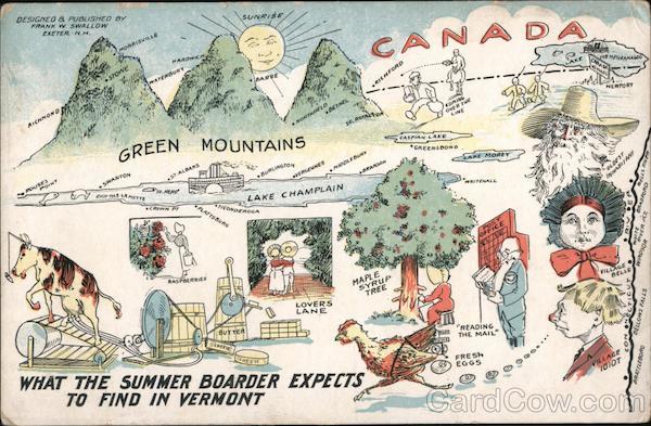 Picture Map of Vermont