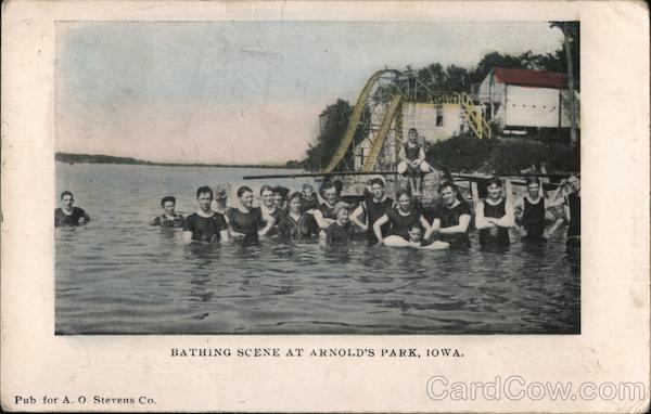 Bathing Scene Arnolds Park Iowa