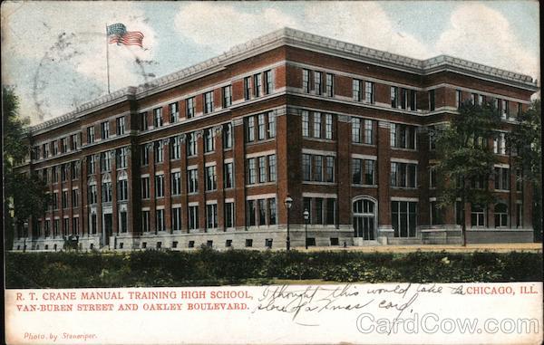 R.T. Crane Manual Training High School, Van-Buren Street and Oakley Boulevard Chicago Illinois