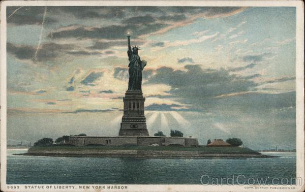The Statue of Liberty in New York Harbor New York City