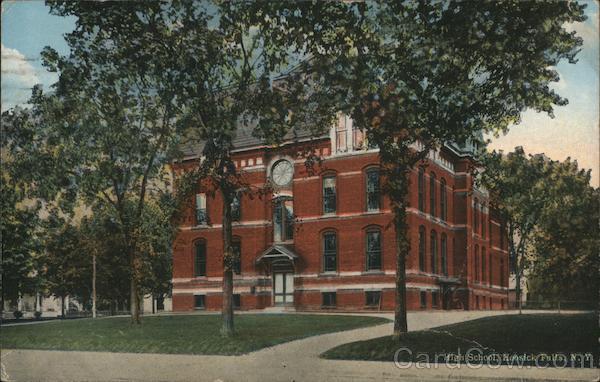 Street View of High School Hoosick Falls New York