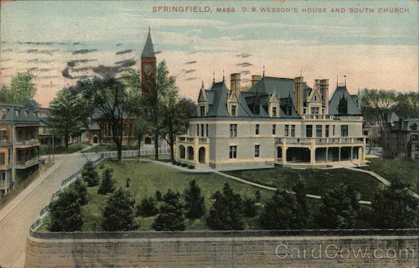 D.B. Wesson's House and South Church Springfield Massachusetts