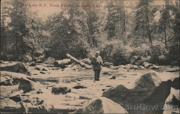 Trout Fishing on Little River Star Lake New York