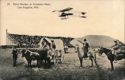 Ezra Meeker at Aviation Meet, 1910 Los Angeles, CA Postcard Postcard Postcard