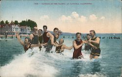 Bathing in the Pacific Postcard