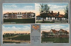 State Hospital Buildings Postcard