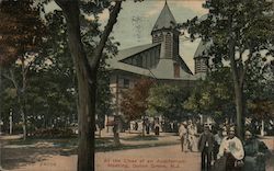 At the Close of an Auditorium Meeting Postcard