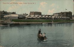 Tent City and Wesley Lake Postcard