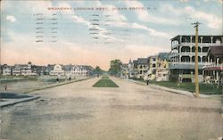 Broadway Looking West Postcard