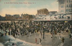A North End Bathing Scene Postcard