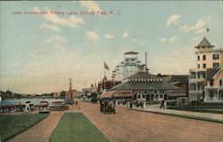 lake Avenue and Wesley Park Postcard