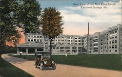 Rear View of the New Elms Hotel Excelsior Springs, MO Postcard Postcard Postcard