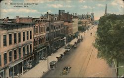 Main Street, Looking West. Postcard