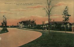 Refectory & Club House in Ogden Park, Area of Park 61 Acres Postcard