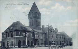 C.B. & O. Depot Postcard