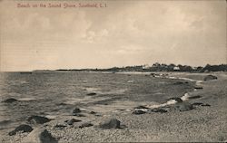 Beach on the Sound Shore Southold, NY Postcard Postcard Postcard