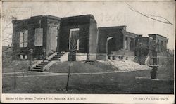 Ruins of the Great Chelsea Fire Postcard