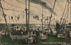 Interior of Main Tent, Danbury Fair Postcard