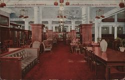 A Portion of the Women's Waiting Room, Marshall Field & Co's Retail Store Postcard
