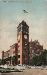 High School Building Postcard