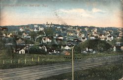 Birdseye View East Red Oak, IA Postcard Postcard Postcard