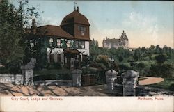 Grey Court, Lodge and Gateway Methuen, MA Postcard Postcard Postcard
