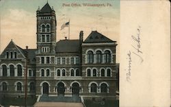 Post Office Williamsport, PA Postcard Postcard Postcard