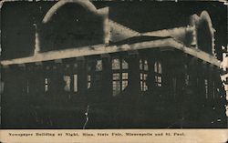 Newspaper Building at Night, Minnesota State Fair Postcard