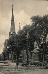 Methodist Church North Adams, MA Postcard Postcard Postcard