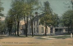 The Barker Free Library Postcard