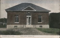 Public Library Johnson, VT Postcard Postcard Postcard