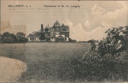 Residence of W.H. Langley Postcard