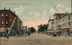 Broadway Street Scene Postcard
