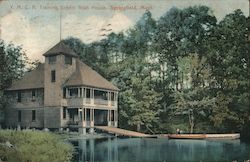 Y.M.C.A. Training School Boat House Postcard