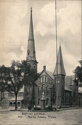 Baptist Church North Adams, MA Postcard Postcard Postcard