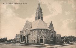 M.E. Church Greenfield, OH Postcard Postcard Postcard